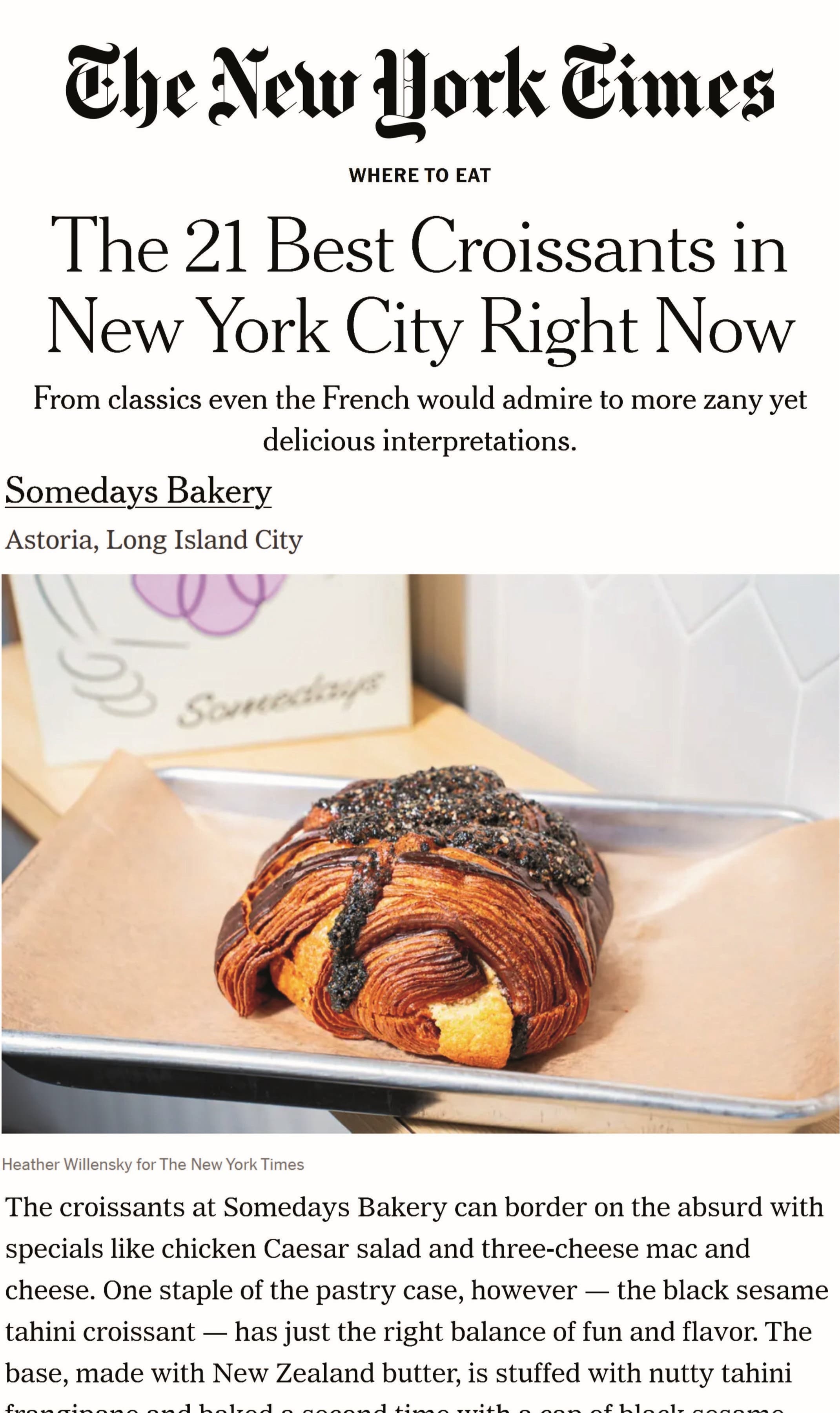 Black Sesame Tahini Croissant